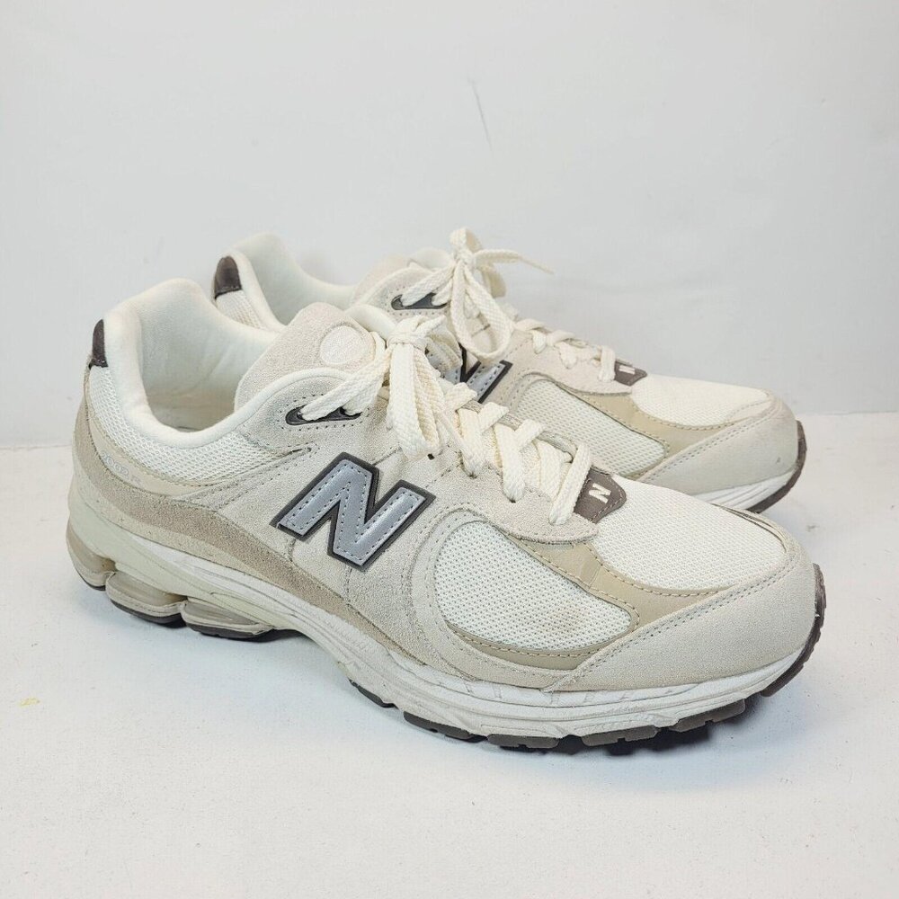 Rare New Balance 2002R Size 10.5 Tan White Suede Mesh Asos Exclusive